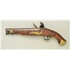 Image 4 : British Sea service Flintlock pistol with  Tower lock showing “G.R.” and crown,  broadhead proofs, a