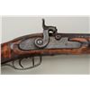 Image 3 : Percussion Kentucky rifle circa late  1830-early 1850’s, signed on barrel “A  *possibly H.W.” but no