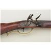Image 5 : Kentucky style Flintlock rifle circa  1820-1830’s with lock signed “C.Robins”.  The  rifle is full s