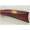Image 9 : Kentucky style Flintlock rifle circa  1820-1830’s with lock signed “C.Robins”.  The  rifle is full s