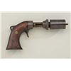 Image 1 : Unmarked American percussion pepperbox type  trap pistol in very good original condition,  circa mid