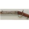 Image 10 : Over and under percussion Mule-Ear plains  rifle signed “C. Miller, Honeoye N.Y.” and  dated 1866 on