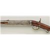 Image 9 : Over and under percussion Mule-Ear plains  rifle signed “C. Miller, Honeoye N.Y.” and  dated 1866 on