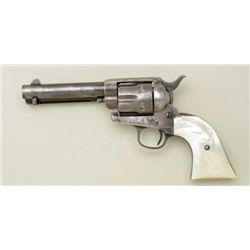 Colt SAA revolver, .41 Colt cal., 4-3/4”  barrel, blue and case hardened finish, pearl  grips, #1505
