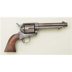 Colt U.S. Artillery SAA revolver, .45 cal.,  5-1/2” barrel, blue and case hardened finish,  wood gri