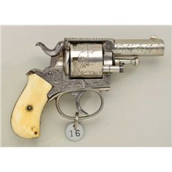 Period engraved DA revolver inscribed on the  top strap “WESTERN BULL DOG”, .41 cal.,  2-1/2” barrel