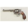 Image 1 : Colt Model 1905 Marine Corps DA revolver, .38  cal., 6” barrel, blue finish, checkered  walnut grips
