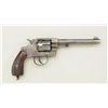 Image 2 : Colt Model 1905 Marine Corps DA revolver, .38  cal., 6” barrel, blue finish, checkered  walnut grips