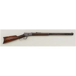 Winchester Model 1892 lever action rifle, .44  WCF cal., 26” octagon barrel, blue finish,  wood stoc