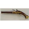 Image 1 : American Curly & Stripped maple stocked  Flintlock pistol with English style brass  mounts and perio