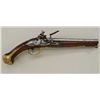 Image 3 : American Curly & Stripped maple stocked  Flintlock pistol with English style brass  mounts and perio