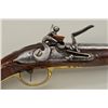 Image 4 : American Curly & Stripped maple stocked  Flintlock pistol with English style brass  mounts and perio