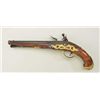 Image 2 : Germanic Flintlock pistol, circa 1700-1750  with ornate cast brass mounts that are gold  gilted and 