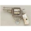 Image 2 : British Bull-Dog marked .44 D.A. revolver,  nicely scroll engraved, pearl grips, NSNV. In  near fine