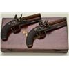 Image 12 : Cased pair of over & under Flintlock pistols  signed “D.Egg, London” in their original case  with tr