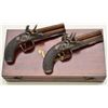 Image 14 : Cased pair of over & under Flintlock pistols  signed “D.Egg, London” in their original case  with tr