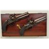 Image 15 : Cased pair of over & under Flintlock pistols  signed “D.Egg, London” in their original case  with tr