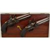 Image 17 : Cased pair of over & under Flintlock pistols  signed “D.Egg, London” in their original case  with tr