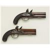 Image 19 : Cased pair of over & under Flintlock pistols  signed “D.Egg, London” in their original case  with tr