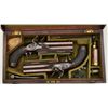 Image 1 : Cased pair of over & under Flintlock pistols  signed “D.Egg, London” in their original case  with tr