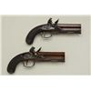 Image 20 : Cased pair of over & under Flintlock pistols  signed “D.Egg, London” in their original case  with tr