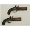 Image 21 : Cased pair of over & under Flintlock pistols  signed “D.Egg, London” in their original case  with tr