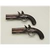 Image 22 : Cased pair of over & under Flintlock pistols  signed “D.Egg, London” in their original case  with tr