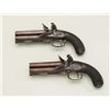 Image 23 : Cased pair of over & under Flintlock pistols  signed “D.Egg, London” in their original case  with tr