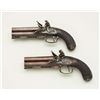 Image 24 : Cased pair of over & under Flintlock pistols  signed “D.Egg, London” in their original case  with tr