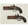 Image 25 : Cased pair of over & under Flintlock pistols  signed “D.Egg, London” in their original case  with tr