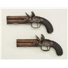 Image 26 : Cased pair of over & under Flintlock pistols  signed “D.Egg, London” in their original case  with tr