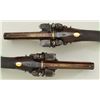 Image 29 : Cased pair of over & under Flintlock pistols  signed “D.Egg, London” in their original case  with tr