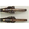 Image 30 : Cased pair of over & under Flintlock pistols  signed “D.Egg, London” in their original case  with tr