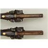 Image 32 : Cased pair of over & under Flintlock pistols  signed “D.Egg, London” in their original case  with tr