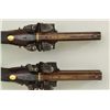 Image 33 : Cased pair of over & under Flintlock pistols  signed “D.Egg, London” in their original case  with tr