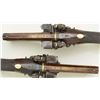 Image 4 : Cased pair of over & under Flintlock pistols  signed “D.Egg, London” in their original case  with tr