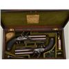Image 7 : Cased pair of over & under Flintlock pistols  signed “D.Egg, London” in their original case  with tr