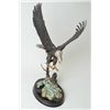 Image 1 : Fine original bronze of eagle going into  water (probably after salmon) signed Doug Van  Howd number