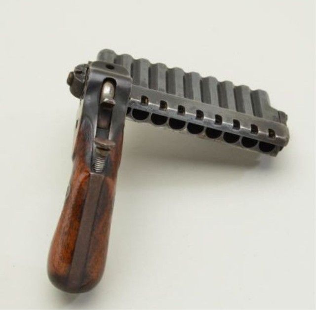 Rare 10 shot Harmonica pistol marked “A. Jarre” in 7mm pin fire caliber