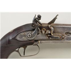 High quality over & under Flintlock 2 shot  pistol by Tatham & Egg of London circa early  19th centu