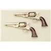 Image 13 : Cased pair of period factory style engraved  Remington New Model Police cartridge  conversion revolv
