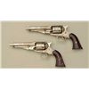 Image 2 : Cased pair of period factory style engraved  Remington New Model Police cartridge  conversion revolv