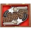Image 1 : Cased pair of Remington-Smoot New Model No. 1  spur trigger revolvers, .30 cal., 2-13/16”  barrels, 