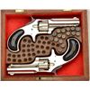Image 4 : Cased pair of Remington-Smoot New Model No. 1  spur trigger revolvers, .30 cal., 2-13/16”  barrels, 