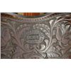 Image 3 : Western high back saddle marked Charles P.  Shipley, Maker, Kansas City, MO. #290 with  fancy toolin