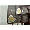 Image 7 : Western high back saddle marked Charles P.  Shipley, Maker, Kansas City, MO. #290 with  fancy toolin