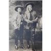 Image 1 : Original cabinet photo of “The Two Bills”  Buffalo Bill and Pawnee Bill probably about  1912 with pe
