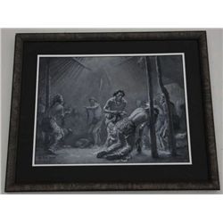 Gouache in black and white of “The Sundance”  signed lower left De Cost Smith. 15”x20” in  fine cond