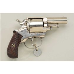 Belgian DA revolver inscribed “WESTERN BULL  DOG” ON top strap, .44 cal., 2-1/2” barrel,  nickel fin