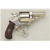 Image 1 : Belgian DA revolver inscribed “WESTERN BULL  DOG” ON top strap, .44 cal., 2-1/2” barrel,  nickel fin